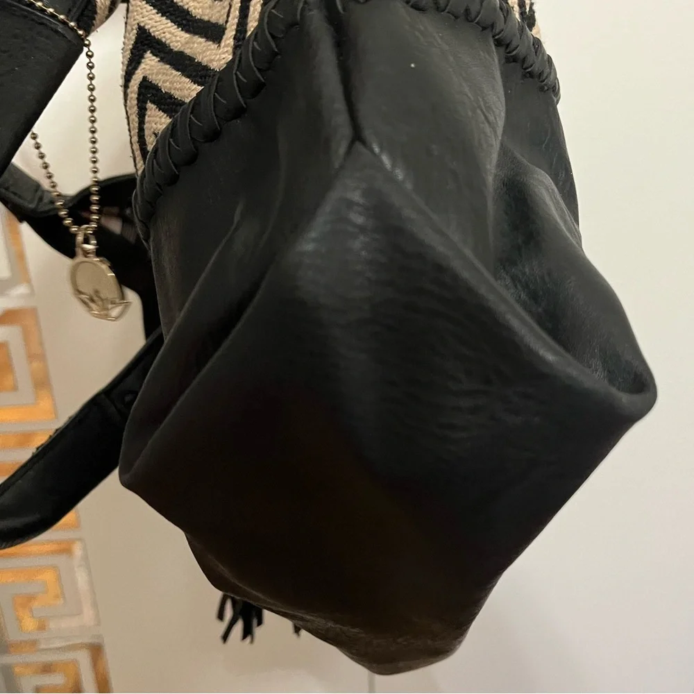 Big Buddha EUC Chevron Tote Hobo Bag - Picture 5 of 14